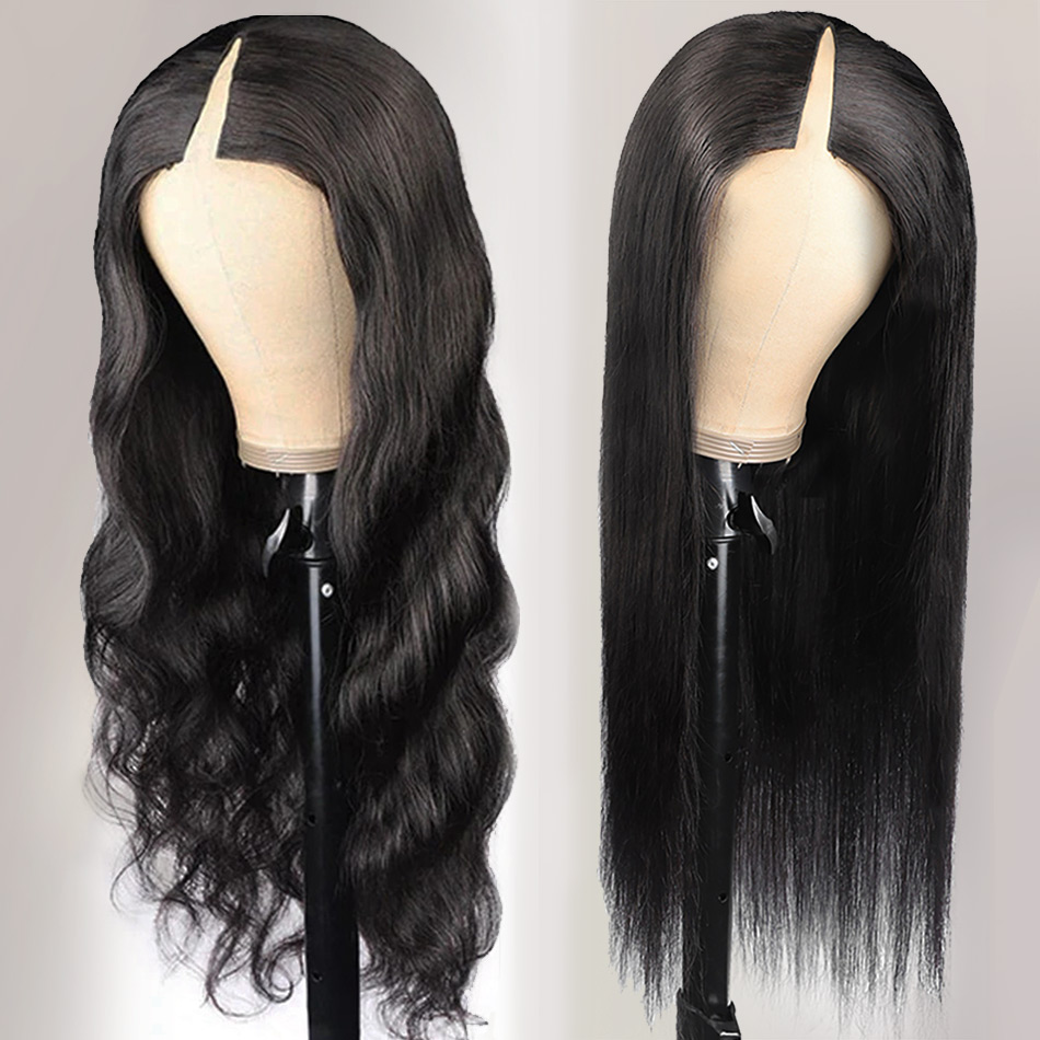 V-part wig 22" straight Mink Hair