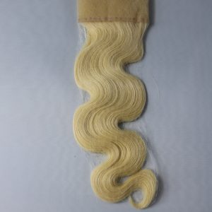 Raw 613 Lace frontal 4×4 Brazilian Hair body wave 12″ transparent lace