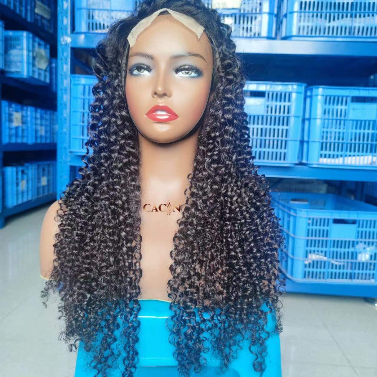 Virgin Hair 18" 5x5 hd deep curly wig