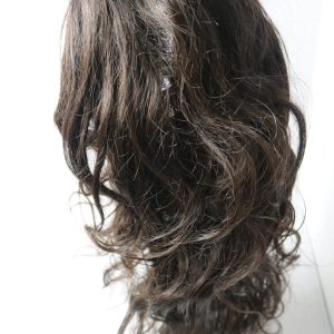 Mink hair 20″ 4×4 transparent lace loose wave wig