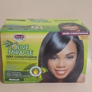 AFRICAN PRIDE OLIVE MIRACLE No Lye Relaxer (REGULAR & SUPER)