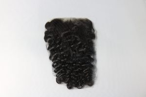 Raw Hair 5X5 16″ Deep Curly Transparent Lace