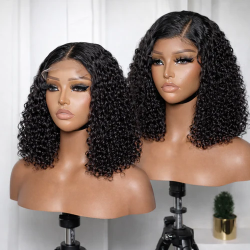 VIRGIN HAIR 16" 4x4 HD JERRY CURLY WIG"