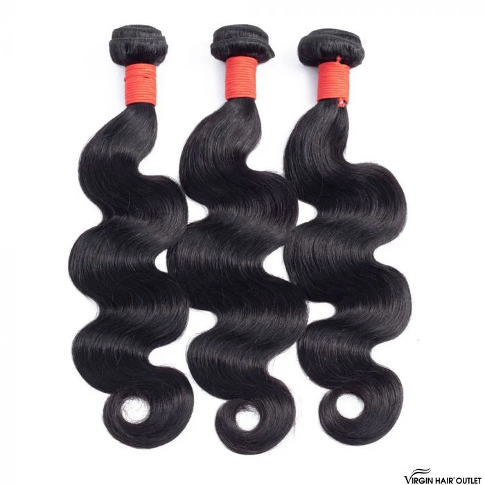 Raw Virgin Malaysian Hair Bundle Natural Wave 12" 12" 12"
