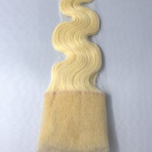 Raw 613 Lace frontal 4x4 Brazilian Hair body wave 16″ transparent lace