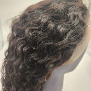 Virgin Hair Glueless Lace Curly wig 14"